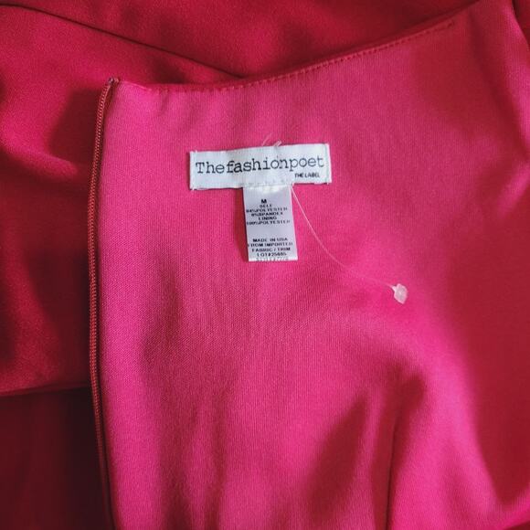 The Fashion Poet Pink/Red Dress | Size M - Picture 3 of 4